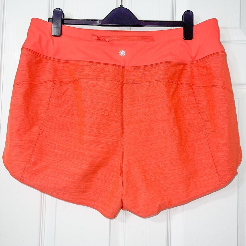 NWT Athleta Run With It Textured 3.5" Shorts Salmon Size 1X - Picture 3 of 5